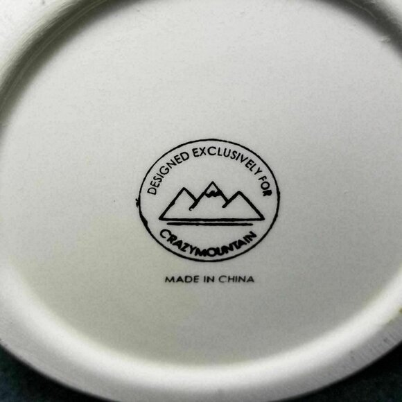 Crazy Mountain Snowman Teapot Trees Birds Birdhouse Red Handle and Spout - Picture 6 of 7